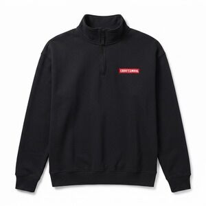 Augusta Sportswear Quarter Zip Men 5XL Black Craftsman Logo Patch